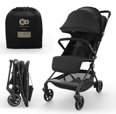 Imagen del producto de Cochecito de mano - Ultraligero - 51 x 43 x 21 cm - Negro
