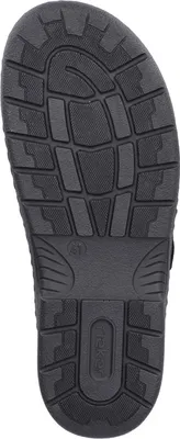 Produktbild von Rieker Herren Leder weite Pantolette mit Schnalle 20394, Größe:42 EU, Farbe:Schwarz
