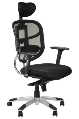 Immagine prodotto di Sedia da ufficio ergonomica girevole HN-5018, braccioli regolabili, poggiatesta, seduta scorrevole (avanti-indietro), nero