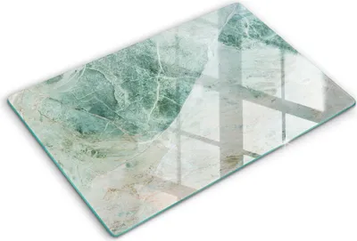 Produktbild von Glasschneideplatte - Herdabdeckplatte - 80x52 cm -Schneidebrett - Spritzschutz -Steinstruktur