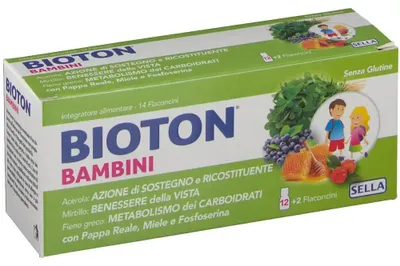 Image de Bioton Bambini, Nouvelle Formule, 14 Flaconnets