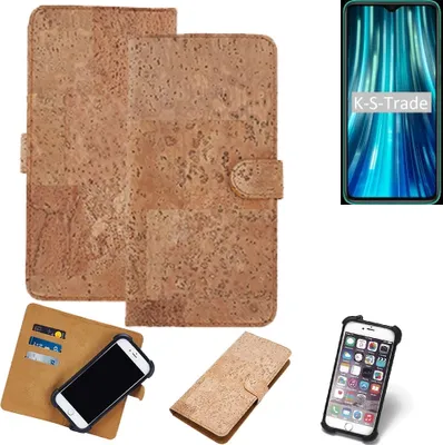 Produktbild von K-S-Trade Hülle kompatibel mit Xiaomi Mi 9 Pro 5g  Kork Handyhülle Cover  Schutzhülle TPU Case Bumper in Hellbraun, (1x)