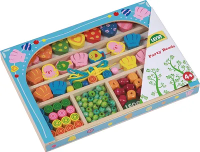 Obrázok produktu pre Sada drevených korálok LENA Party Beads
