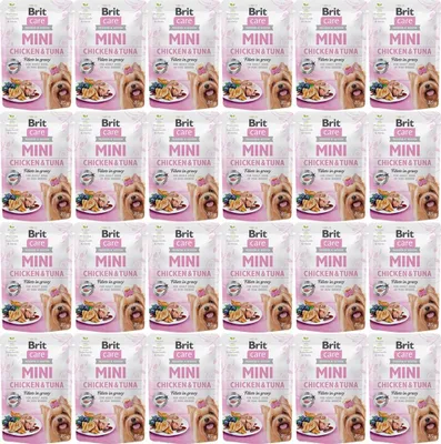 Image de BRIT Care Mini Poulet & Thon - Nourriture humide pour chiens - 24 x 85 g