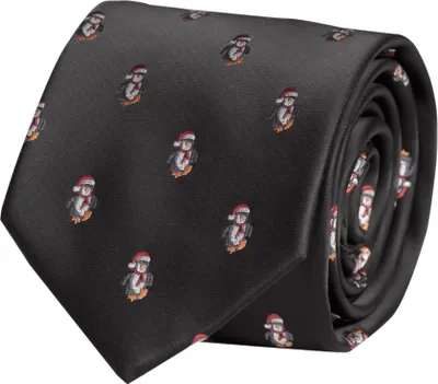 Produktbild von Fabio Farini - 1 Stück weihnachtliche Herren Schlips in 8cm Breit (8cm), Pinguin
