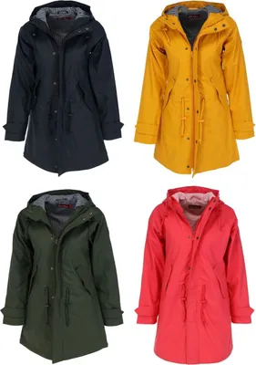 Produktbild von DERBE HAMBURG FRIESE TRAVEBY FISHER Damen Regenmantel, Größe:36, Farbe:Yellow/Navy