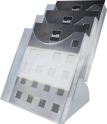 Zdjęcie produktu dla Helit H61027, Polistyren, Przezroczysty, A4, 237 x 300 x 337 mm, 237 mm, 300 mm