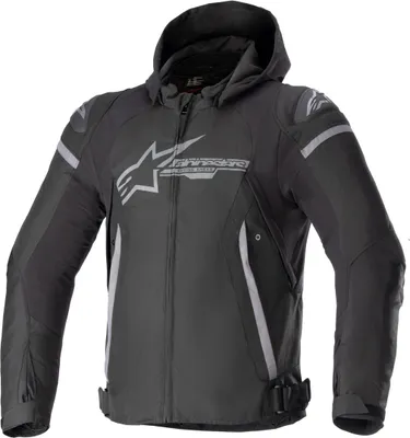 Produktbild von Alpinestars Zaca wasserdichte Motorrad Textiljacke, schwarz/grau, 3XL