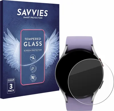 Produktbild von 3x Savvies Schutzglas für Samsung Galaxy Watch 5 (40mm) Displayschutz 9H Glas klar transparent