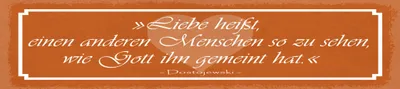 Produktbild von vianmo Blechschild 10x46 cm Zitat  Liebe heißt, einen anderen Menschen