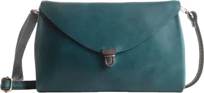 Produktbild von HAROLD'S Leder Umhängetasche Fold Handbag Clutch Petrol