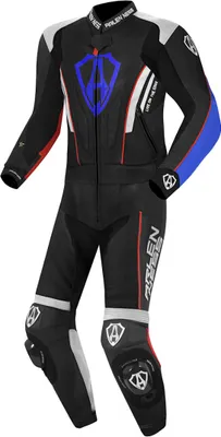 Immagine prodotto di Tuta in pelle Arlen Ness Losail 2 pezzi, nero/bianco/rosso/blu, 52