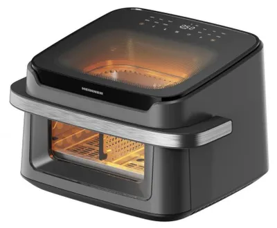 Produktbild von Heinner HAF-C10DB22GREY, Heißluftfritteuse, 10 l, 80 °C, 200 °C, 60 min, Doppel