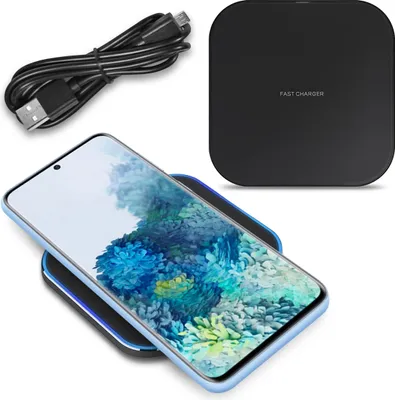 Produktbild von Wireless Qi Ladestation für Samsung Galaxy S20 Ultra 5G Charger Induktives Laden