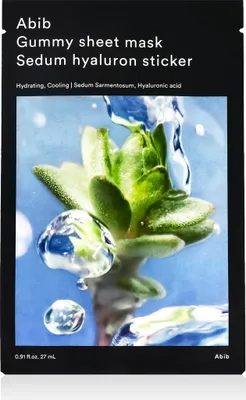 Productafbeelding van Abib Gummy Sheet Mask Sedum Hyaluron Pleistermasker, 27 ml