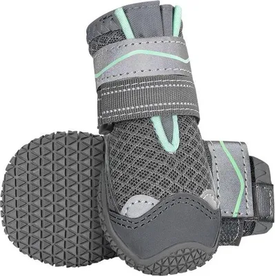 Immagine prodotto di Scarpe traspiranti per cani con suola antiscivolo per interni ed esterni - Regolabili e con protezione per le zampe