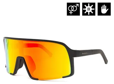 Image de Lunettes de soleil Horsefeathers Magnum (noir mat/rouge miroir)