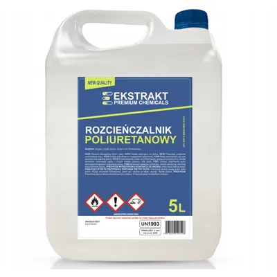 Zdjęcie produktu dla Rozpuszczalnik ROZCIEŃCZALNIK POLIURETANOWY 5L Wyrobów Poliuretanowych Farb