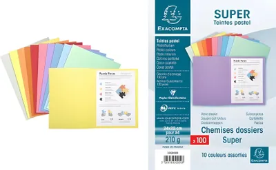 Produktbild von EXACOMPTA Aktendeckel SUPER 250, DI N A4, dunkelblau (335226700)