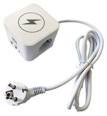 Obrázok produktu pre IN 553049 Bezdrôtová nabíjačka s 2 zásuvkami a USB A+C