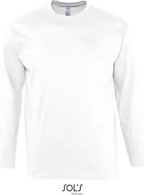 Produktbild von SOLs 11420 | Langarm Monarch Herren T-Shirt - Farbe: White - Größe: L