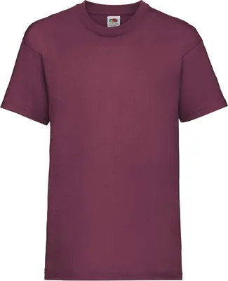 Produktbild von Kinder-T-Shirt, Kurzarm - FOL VALUEWEIGHT T/K - burgundy - Größe 7/8