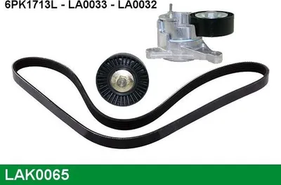 Produktbild von LUCAS LAK0065 Keilrippenriemensatz passend für PEUGEOT 407 SW (6E)