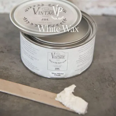 Produktbild von JDL Vintage Paint Antique Wax Möbelwachs 300 ml – Natürliches Antikwachs für Kreidefarbe – Schutz & Vintage Finish – Bienenwachs & Carnaubawachs – Shabby Chic Möbelpflege - Weiß