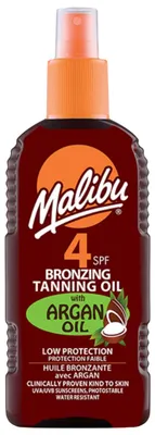 Image de Malibu Bronze Oil avec huile d'argan SPF4 200ml