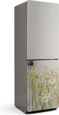 Produktbild von Minimalistisches Blumenarrangement – Magnetische Kühlschrank Abdeckung – Dekorfolie magnetisch Küche – Kühlschrank Magnet Deko – selbstklebende Magnettafel – Magnetfolie für Kühlschranktür – 60x180 cm
