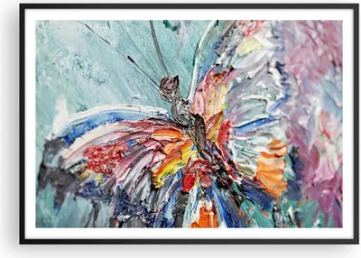 Produktbild von Gerahmtes Poster - Schwarzer Rahmen - Vogel Natur Farbe - 100x70 cm - Wand Bild - Wanddeko - Wandbilder - Kunstposter - Wandposter - Bilderrahmen - Bilder - Kunstdruck - Wandbild - P2BAA100x70-3594