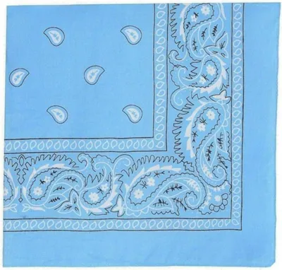 Immagine prodotto di Bandana - Sciarpa da donna - Foulard - Foulard per collo e capelli - Fazzoletto - Blu
