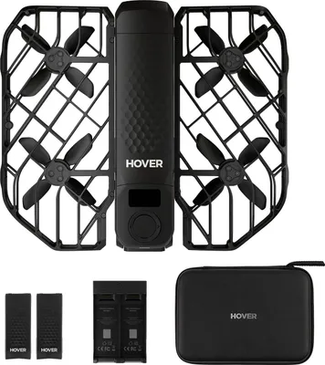 Produktbild von HOVERAir X1 Pro, 4 Rotoren, 12 MP, 1000 m, SD, 1920 mAh, Schwarz