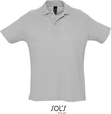 Image de SOLS Herren Polo Piqué 11342 Grau Grey Melange S