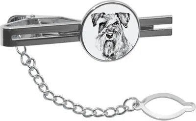 Productafbeelding van Dwergschnauzer speld voor stropdas met hond Art-Dog