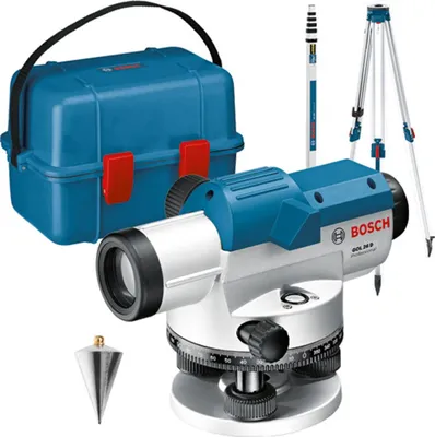Image de Appareil de nivellement optique GOL 26 D, avec pied de construction BT160, jauge GR 500