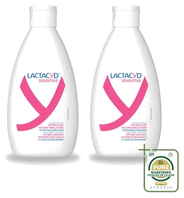 Obrázek produktu pro 2 x Lactacyd Sensitive, jemný intimní mycí gel - 300 ml - balení pro větší spotřebu - 2 kusy