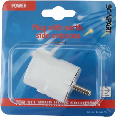Produktbild von SCANPART 2480500012, Weiß, 250 V, 16 A, 1 Stück(e)