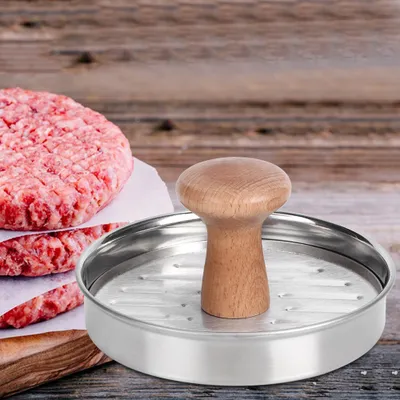 Obrázek produktu pro Domácí lis na hamburgery z nerezové oceli 304, forma na výrobu karbanátků, kuchyňské příslušenství