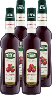 Produktbild von Mathieu Teisseire Getränke-Sirup Cranberry 0,7L (4er Pack)