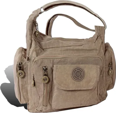 Zdjęcie produktu dla Torba Street nylonowa torebka damska kamień 30x15x22 D2OTJ204L