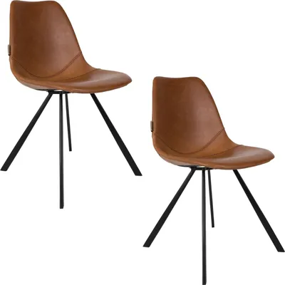 Produktbild von Dutchbone Franky Esszimmerstuhl Braun - 2 er Set