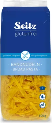Produktbild von Seitz Glutenfreie Bandnudeln Broad Pasta ohne Eier Beutel 500g