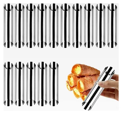 Produktbild von 15 Stück gerade Spritztüllen aus Edelstahl für Backformen