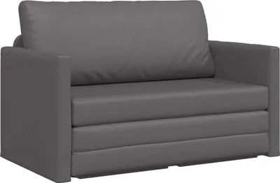 Produktbild von vidaXL Schlafsofa Grau 124 x 71 x 78 cm Kunstleder