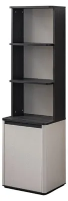 Obrázek produktu pro Bílo-černá knihovna Designový regál Dětský stojící regál