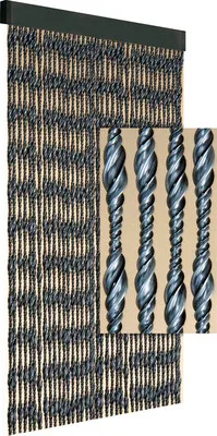 Obrázek produktu pro Závěs do dveří EMBER černá 90x210 cm