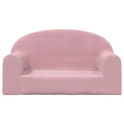 Produktbild von Stabli Kindersofa 2-Sitzer Rosa Weich Plüsch - DE954110 - Kindersofas