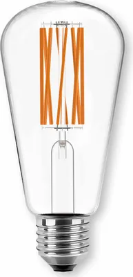 Produktbild von BLULAXA LED-Filament-Lampe, ST64, E27, EEK: A, 3,8W, 806lm, 3000K