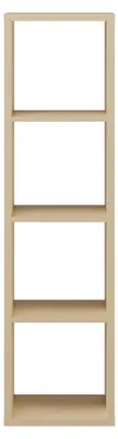 Produktbild von Regal >MAURO< in Buttergelb - 38,2x141,8x32,9cm (BxHxT)